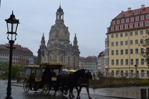 Frauenkirche in the rain